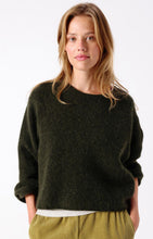 Load image into Gallery viewer, Vitow Jumper in Seaweed Black Melange

