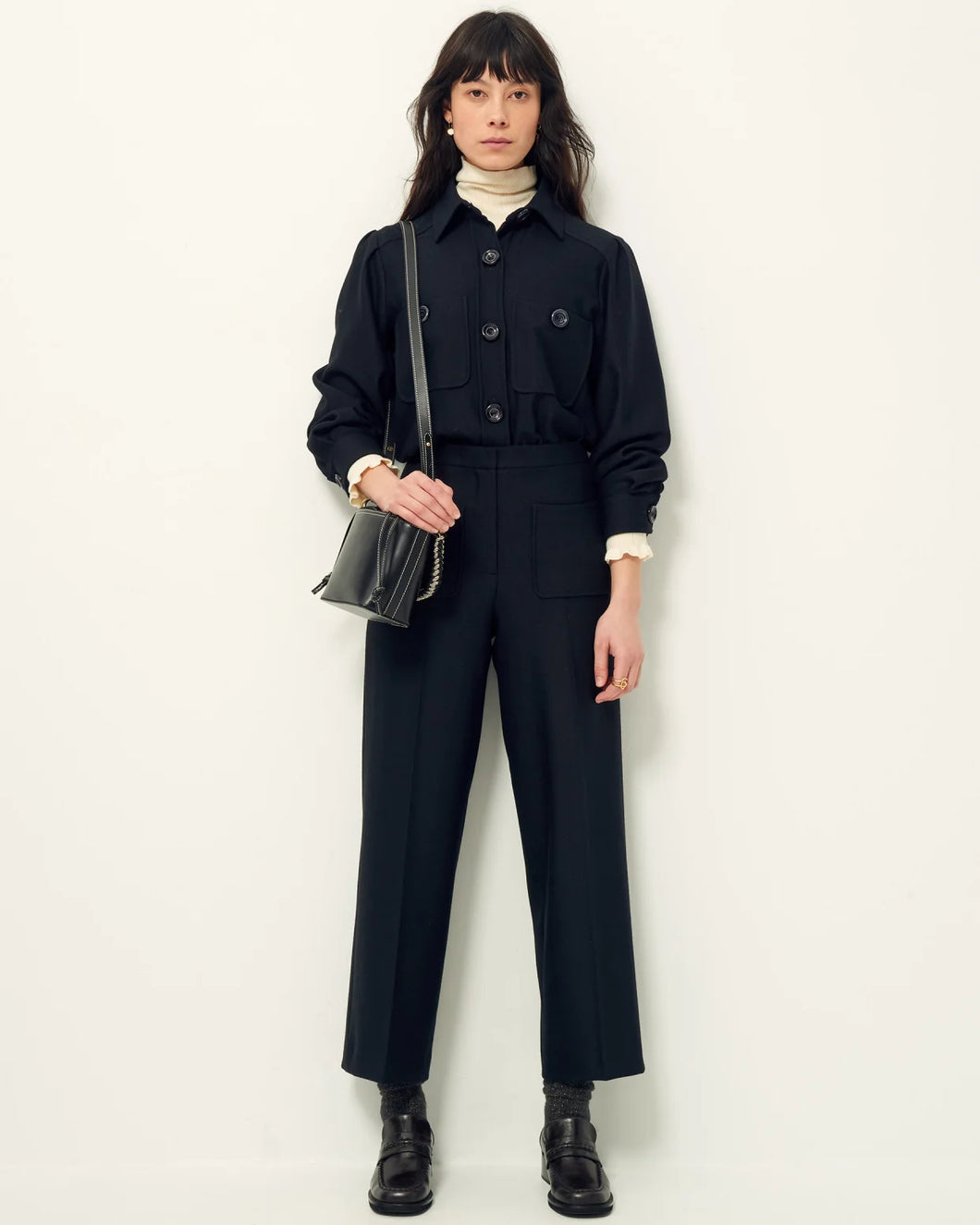 Alberwool Trousers in Black
