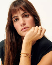 Load image into Gallery viewer, Areora R Bangle Bracelet Gold
