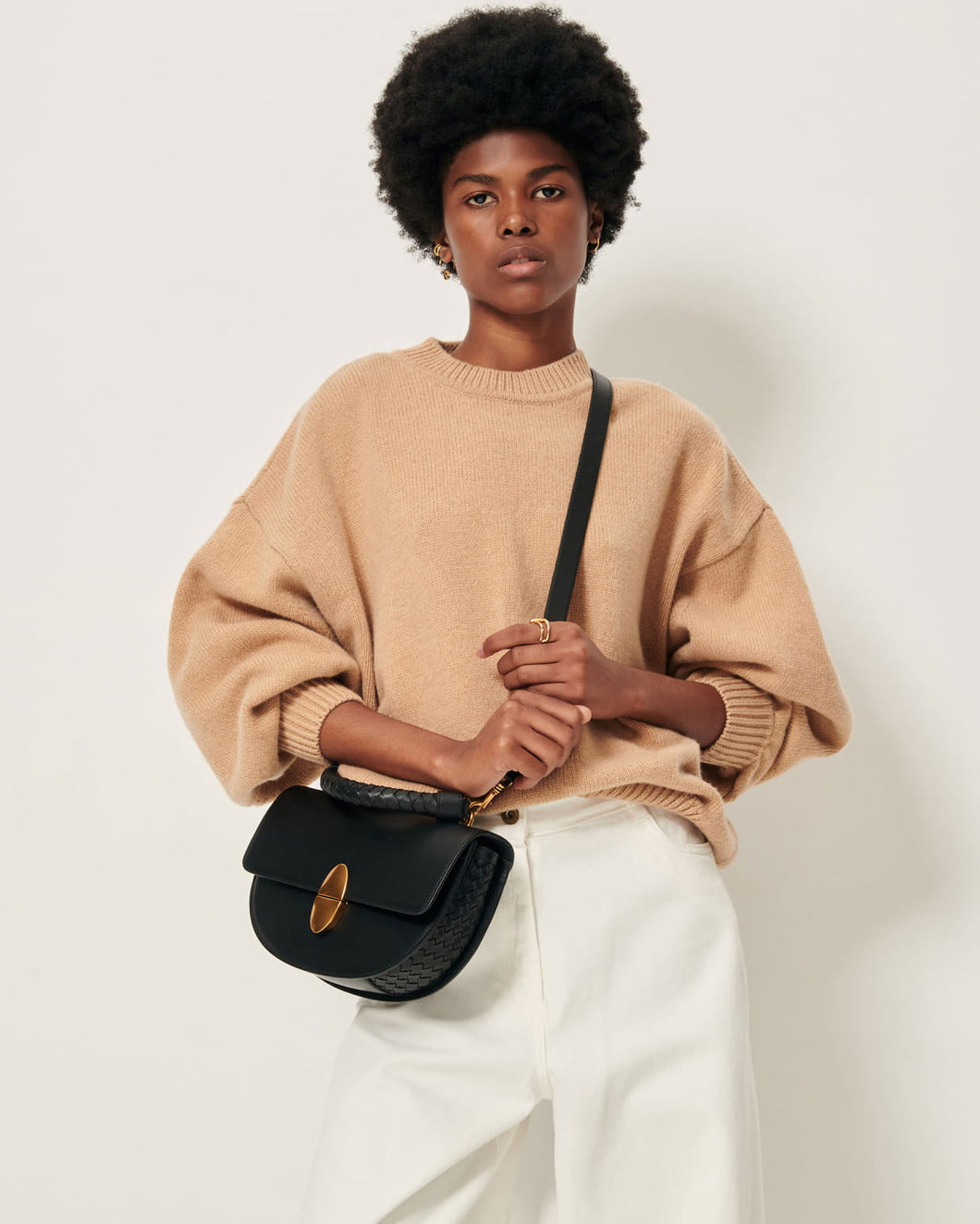Beyeler Oversized Jumper in Milk Tea