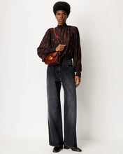 Load image into Gallery viewer, Duchess Smocked Blouse in Coffea Domiu
