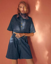 Load image into Gallery viewer, Santa Port Denim Bermuda Shorts in Regate Blue

