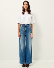 Load image into Gallery viewer, Johnny O Flared High Waisted Jeans Vintage Blue
