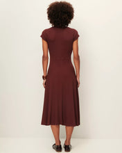 Load image into Gallery viewer, Nea Buttoned Midi Dress Burgundy
