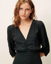 Load image into Gallery viewer, Nylia Dress in Smoke Green
