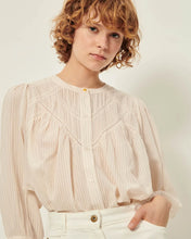 Load image into Gallery viewer, Savi Puff Sleeve Blouse in Sandblack
