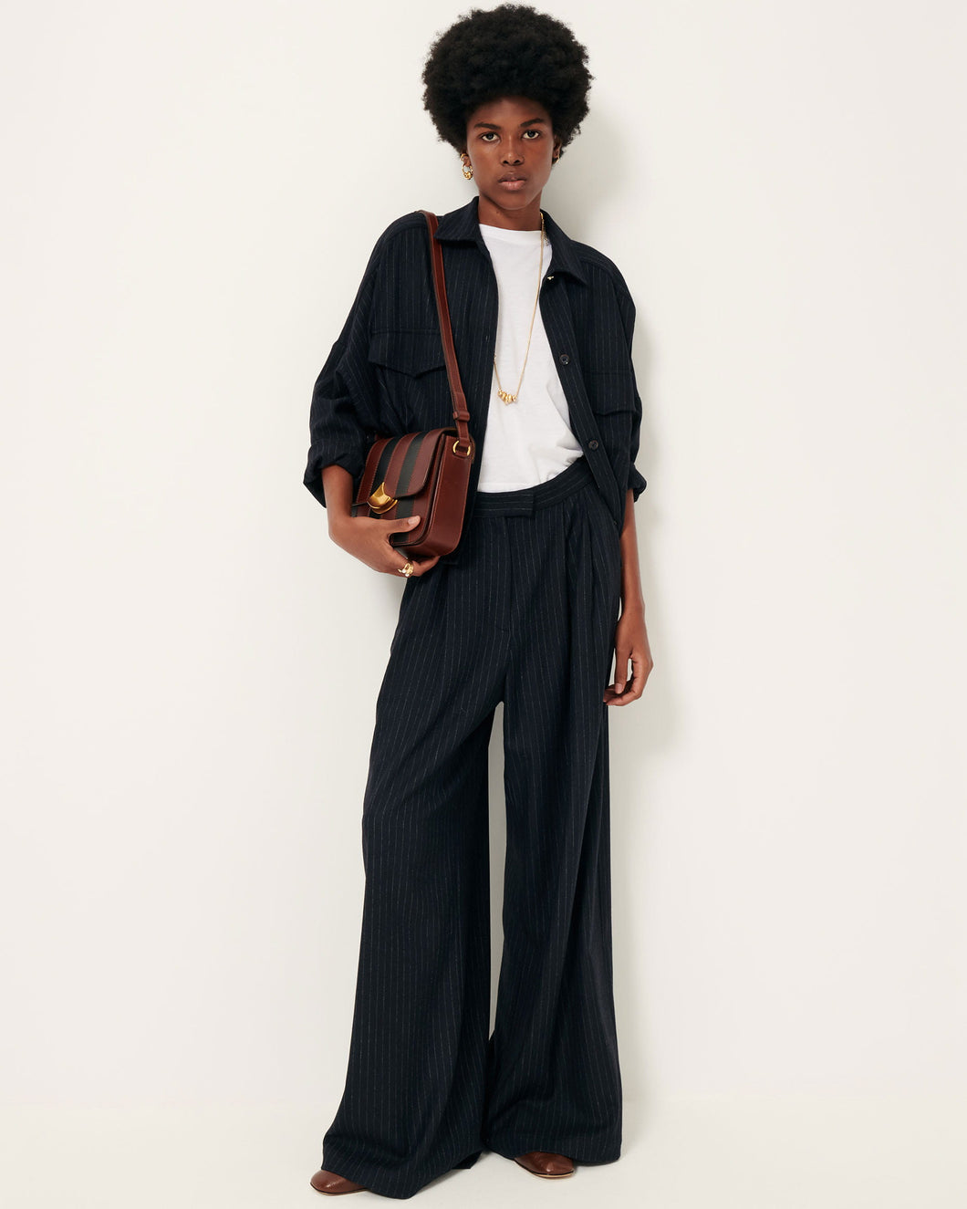 Wiltonia Shirt with Pockets in Navysand