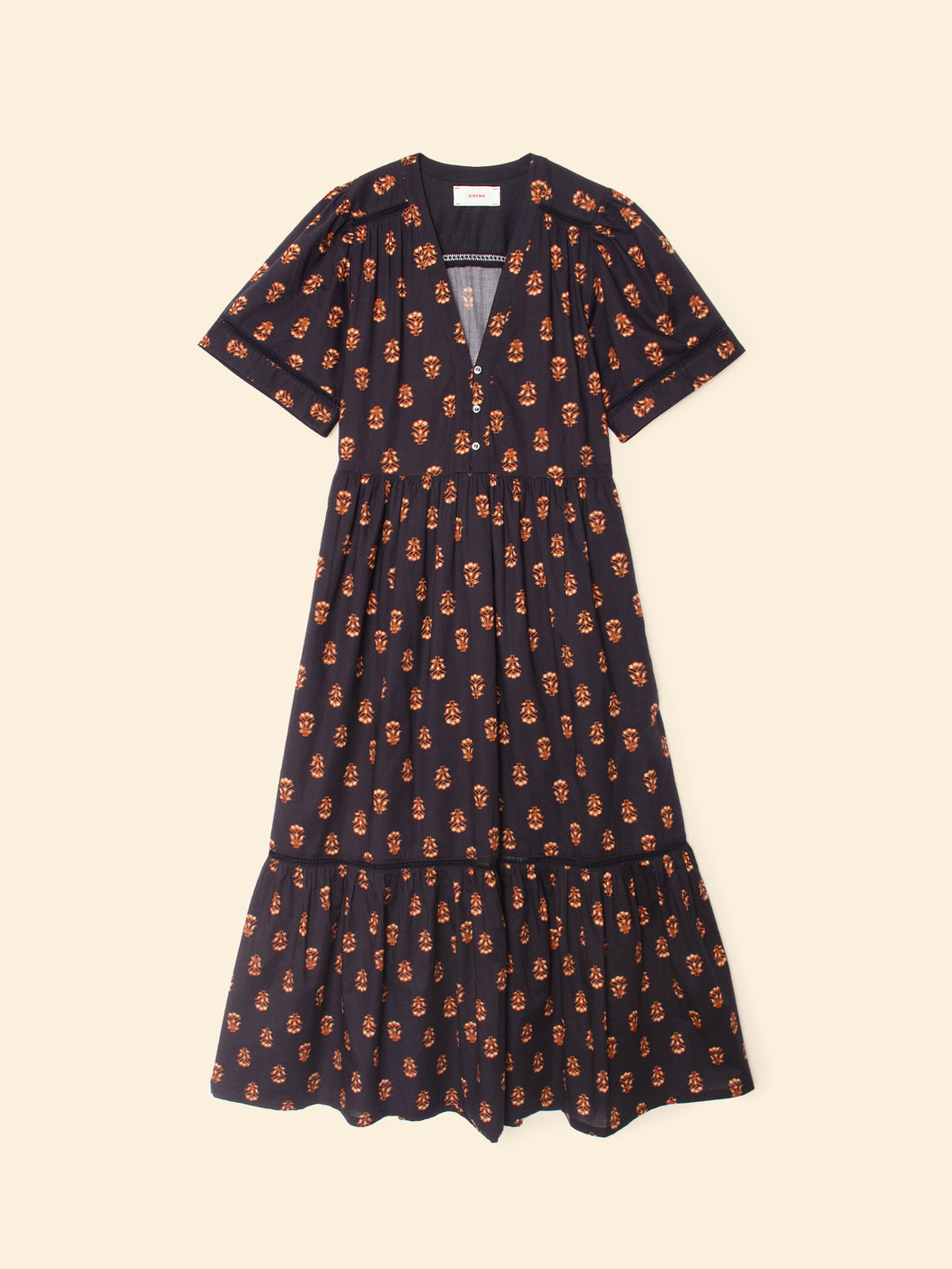 Goldin Dress in Wheat Stamp