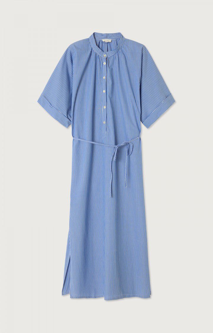 ZatyBay Dress in Aqua Stripes