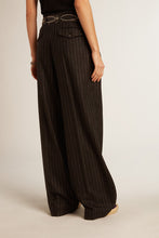 Load image into Gallery viewer, Flavia Wide Leg Pants in Melange Dark Grey/Arctic Wolf
