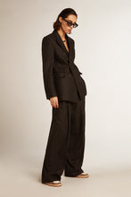 Load image into Gallery viewer, Flavia Wide Leg Pants in Melange Dark Grey/Arctic Wolf
