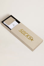 Load image into Gallery viewer, High Rib Sock in White Crystal
