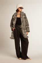 Load image into Gallery viewer, Flavia Wide Leg Pants in Melange Dark Grey/Arctic Wolf
