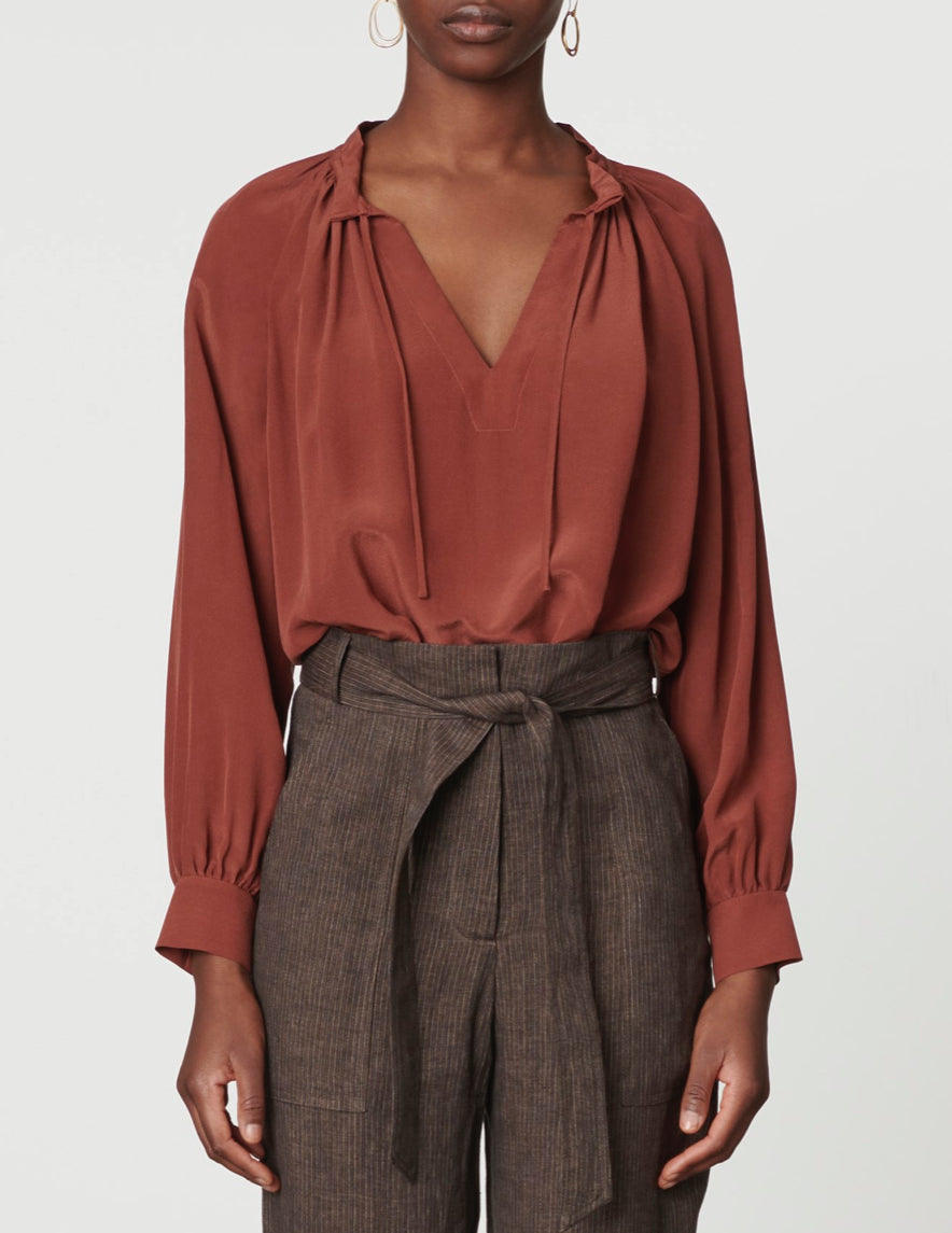 Anita Blouse in Terracotta