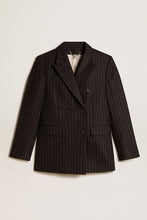 Load image into Gallery viewer, Diva Double Breasted Blazer in Melange Dark Grey/Arctic Wolf
