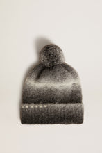 Load image into Gallery viewer, Journey Pom Pom Beanie in Black/White
