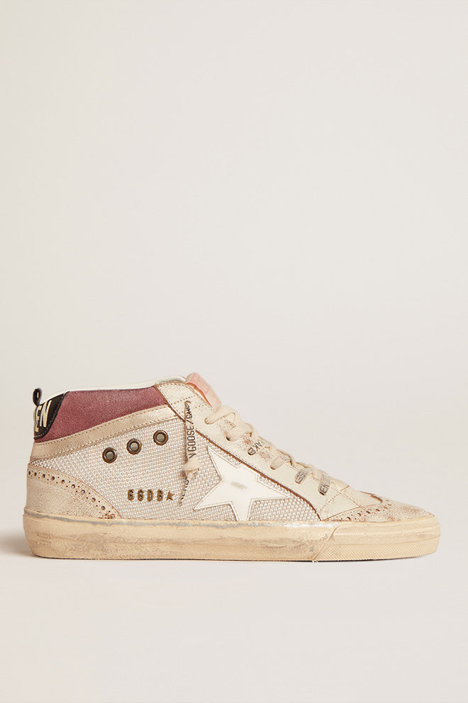 Mid Star Trainers in Silver/Violet/White/White Ecru/Platinum