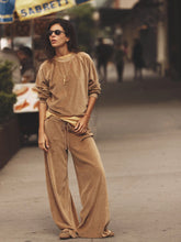 Load image into Gallery viewer, Manon Pant in Heather Camel
