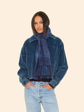 Load image into Gallery viewer, Fonda Scarf in Navy Ombre
