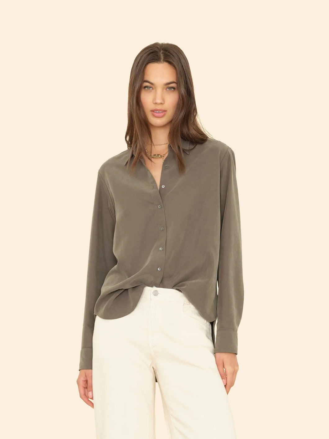Beau Shirt in Dusty Army