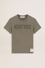 Load image into Gallery viewer, Golden W&#39;s Regular Distressed T-Shirt in Dusty Olive
