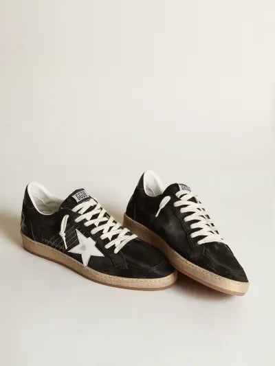 Ball Star Trainers in Black/ White