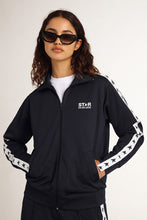 Load image into Gallery viewer, Star W&#39;s Zipped Track Jacket Denise in Dark Blue/White
