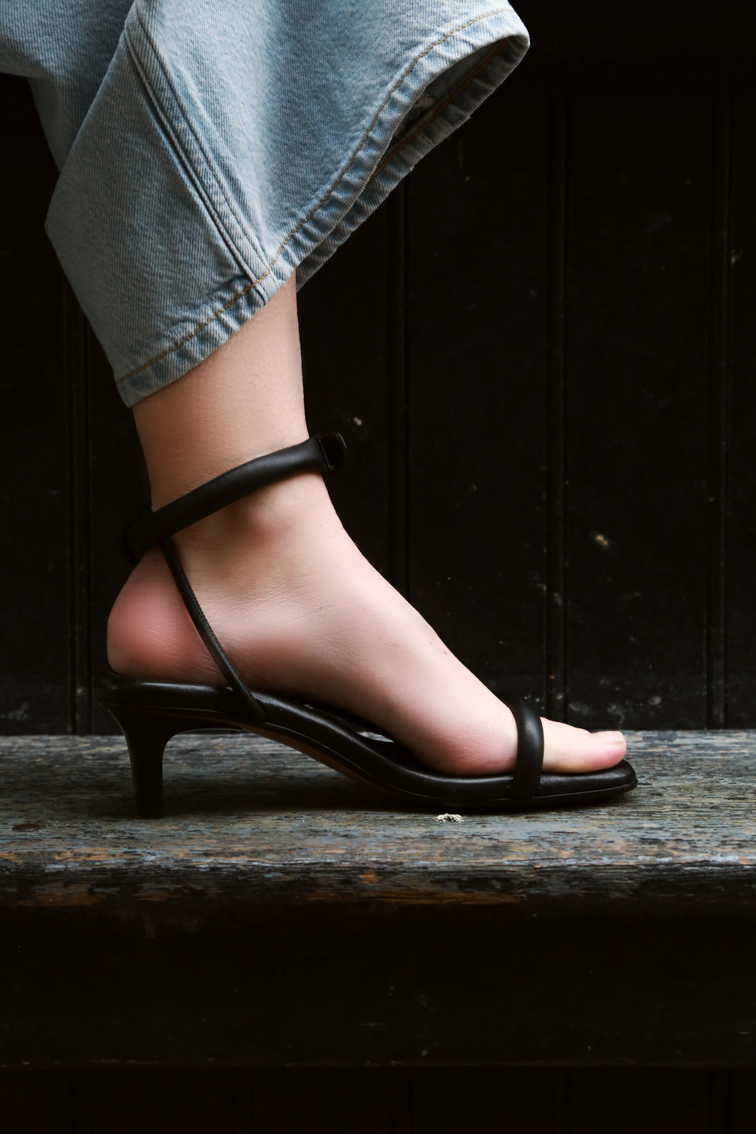 Bertee Sandals in Black