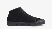 Load image into Gallery viewer, High Top Suede Trainers in Black
