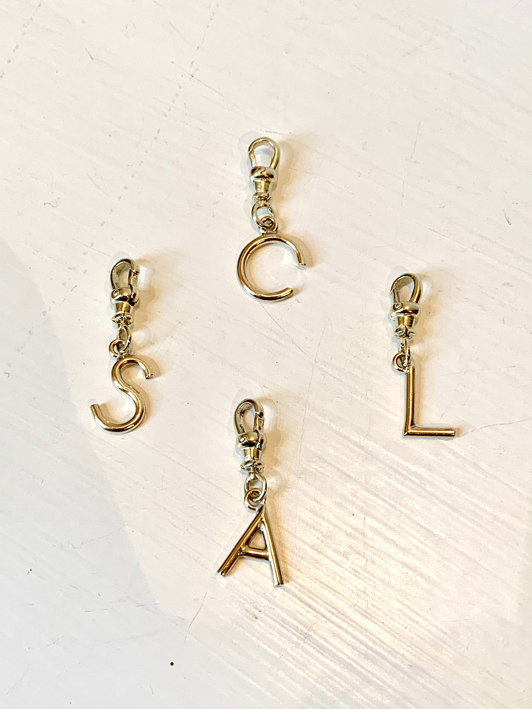 Initial Charms in Gold