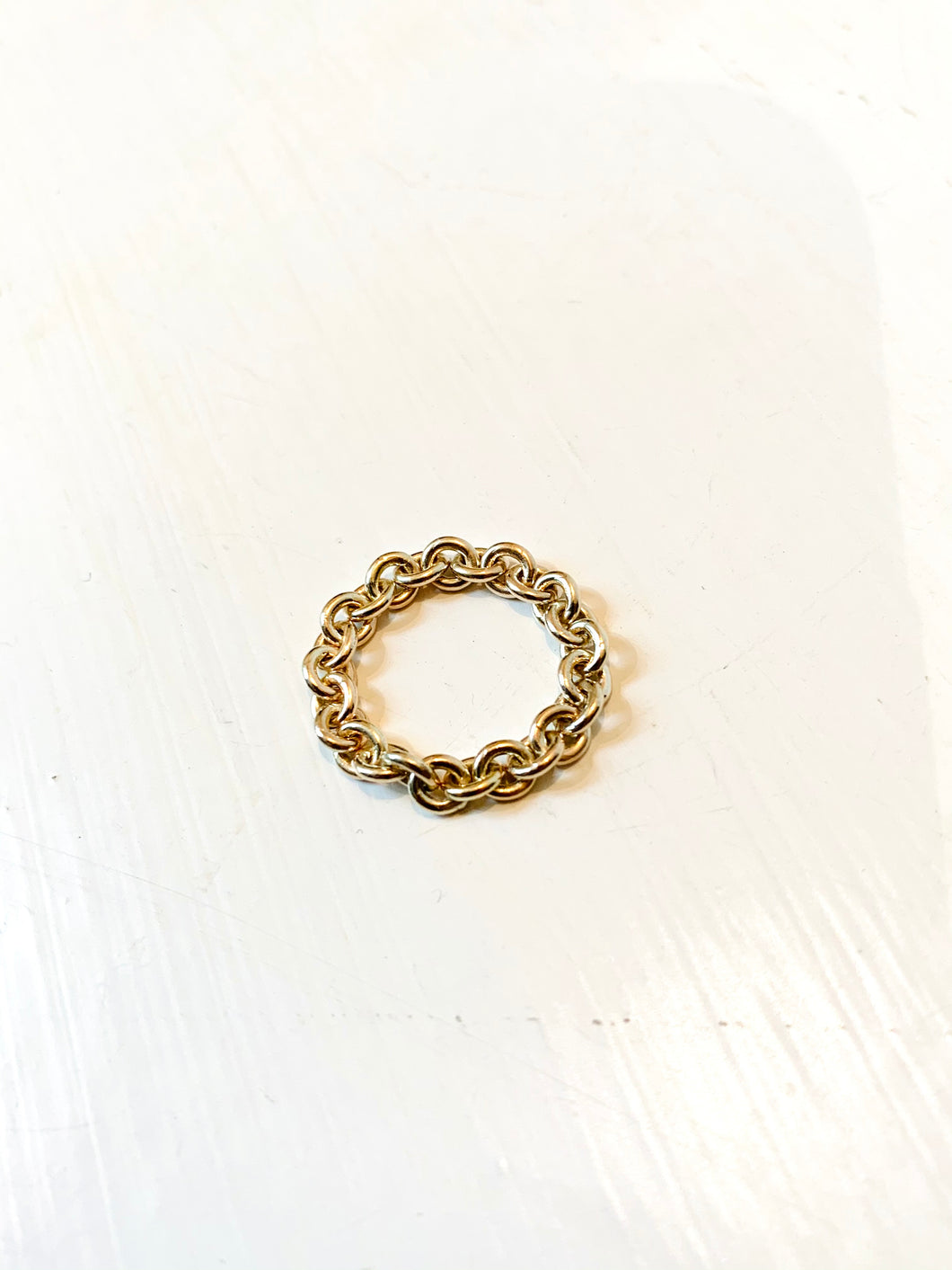 Chain Ring in Gold