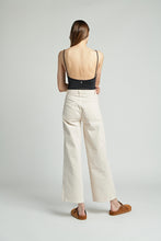 Load image into Gallery viewer, Denim Wide Pants in Dirty White
