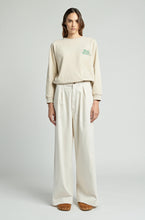 Load image into Gallery viewer, Wide Dress Pant with Pleat in Dirty White
