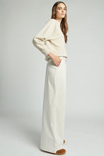 Load image into Gallery viewer, Wide Dress Pant with Pleat in Dirty White
