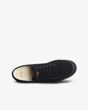 Load image into Gallery viewer, Low Top Heavy Twill Trainers in Black
