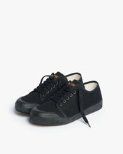 Load image into Gallery viewer, Low Top Heavy Twill Trainers in Black
