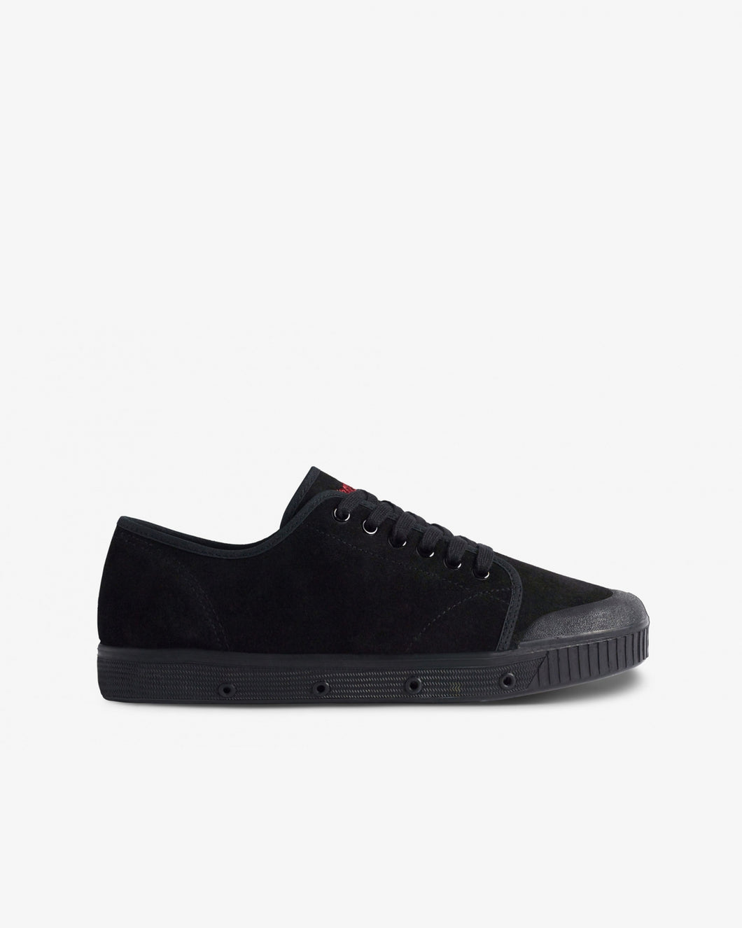 Low Top Suede Trainers in Black