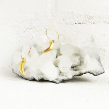 Load image into Gallery viewer, Claw Hoops Earrings in Gold
