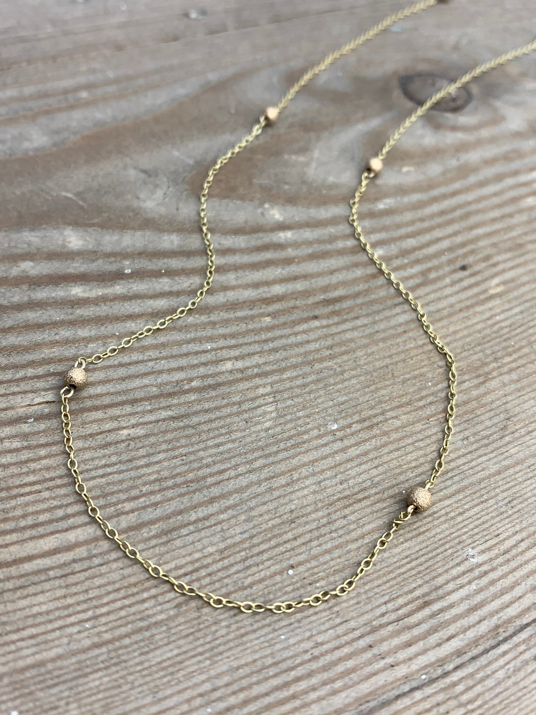 Teeny sparkle Necklace in Gold
