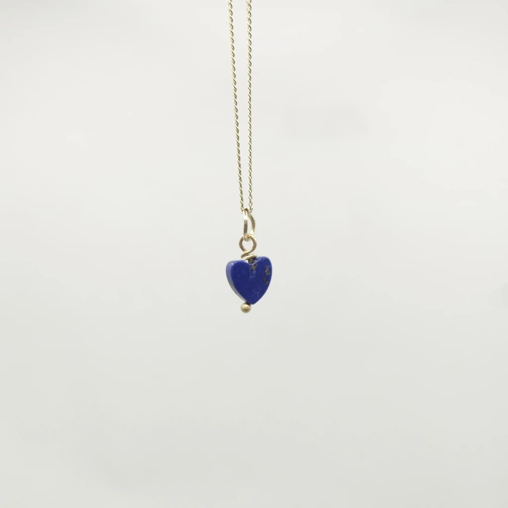 Gemstone Lapis Necklace in Gold