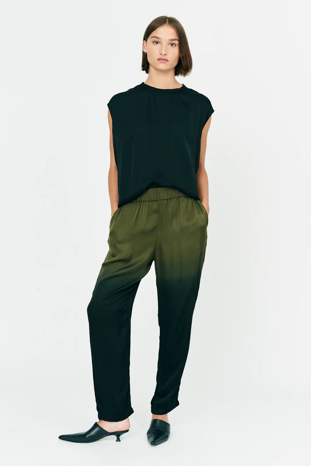 Fez Trousers in Forest Gradient