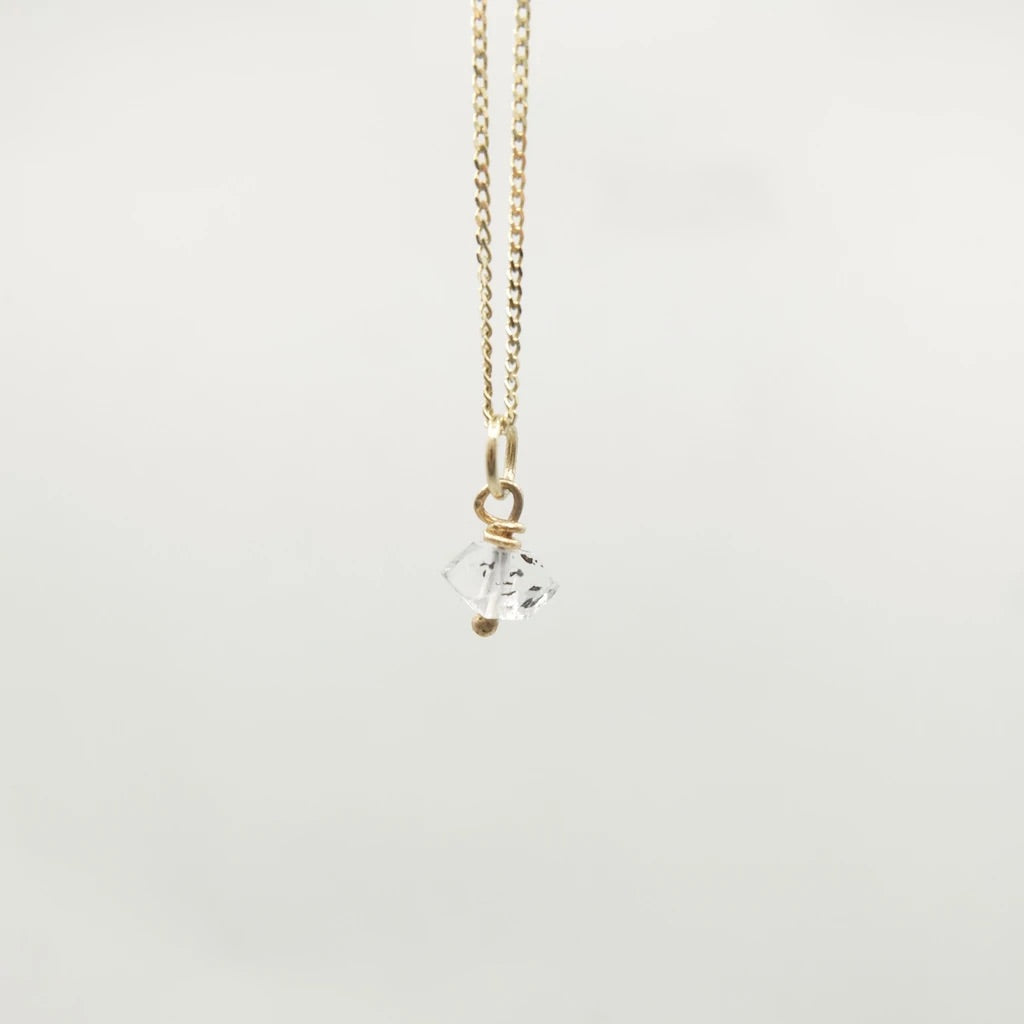 Gemstone Diamond Necklace in Gold