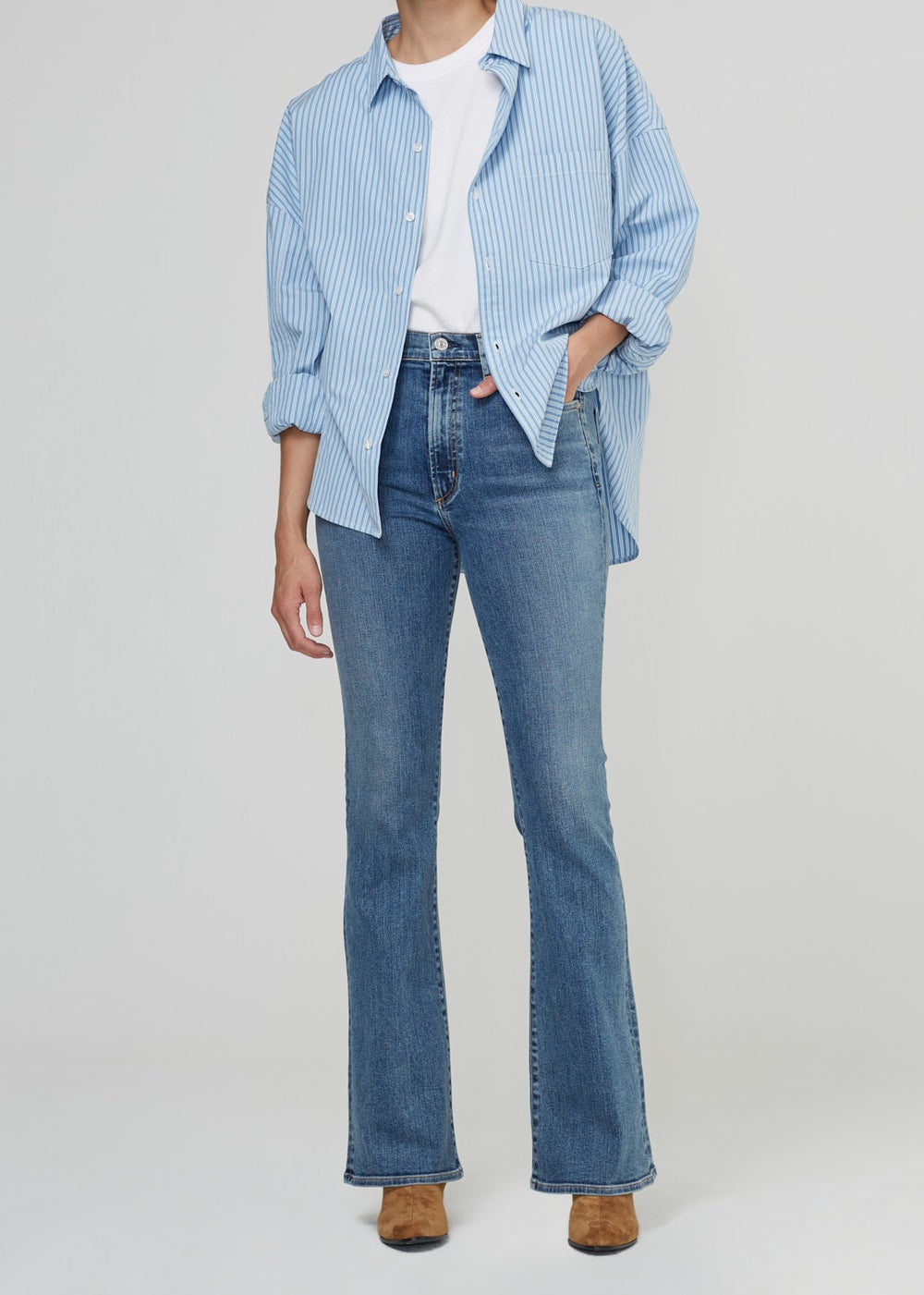 Lilah Jeans in Lark