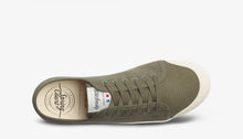 Load image into Gallery viewer, Low Top Canvas Trainers in Olive
